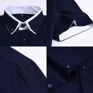 Men Short Sleeves Button Up Shirt