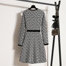 Load image into Gallery viewer, Women Knitted Dresses Elegant Fashion Vintage Dress