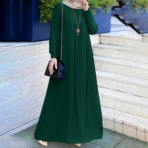 Women Muslim Abaya Dubai Long Sleeve Fashion A Line Robe Femme Islam Clothing